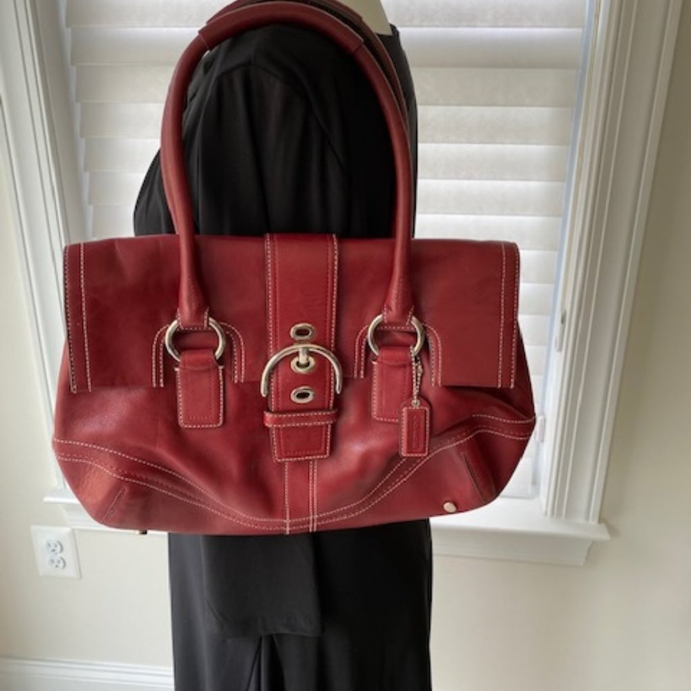 Coach Red Handbag